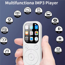 1.8 Inch MP3 Player Type-C Portable Player with BT 5.4 Voice Recording FM Radio HiFi Music Player for Running Travel A
