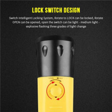 IPX8 Wasserdichte Tauch-Taschenlampe mit Starkem Lichtfokus, Lang, Kann An Land und im Wasser Verwendet Werden, Nachtfischlicht
