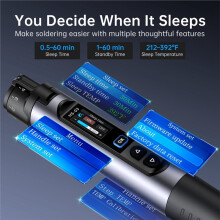 HS-03 Wireless Electronic Maintenance Pen 0.96" IPS Color Screen 212-842F Thermal Tool with Auto Sleep Type-C