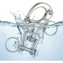 6PCS Stainless Steel Rotating Buckle Quick Release U-Shaped Clamp, Suitable for Sailboat Baskets and Ship Rigging