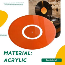 Acryl Plattenteller Rutschmatte Matt/Glatt für 12-Zoll LP Vinyl Plattenspieler Plattenteller Rutschmatte 32cm