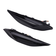 Luces de Marcador Lateral LED Dinámicas Intermitente 95863107100 95863107200 para Cayenne 958 92A 2010-2014 Negro