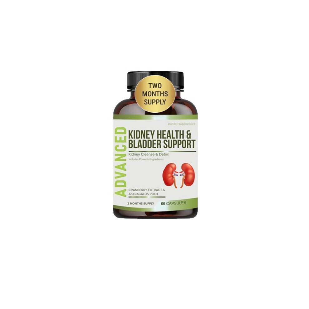 (2PCS) Advanced Kidney Health & Bladder Support Capsules ,60 Count
