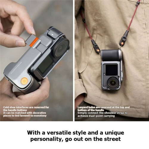Street Grip Kit Photography Handle for  OSMO ACTION 6 Protective Case with Quick Release Handheld Stabilizer Grip 2