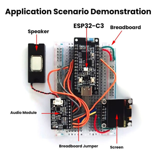 ES8311 NS4150B Audio Module Digital Amplifier with Mic ESP32-C3/S3 Development Boards External Microphone 2