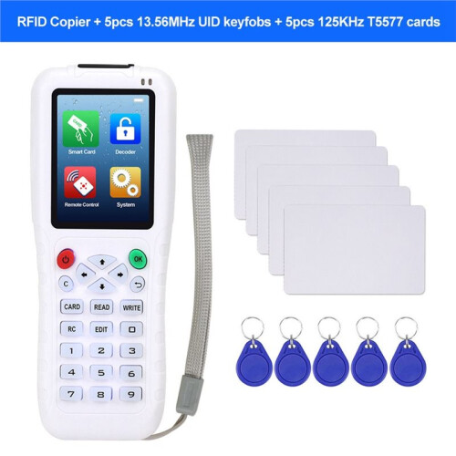 RFID Duplicator 125KHz 13.56MHz ID IC Access Card Reader Writer Decoder  Card Cloner NFC Copier 1