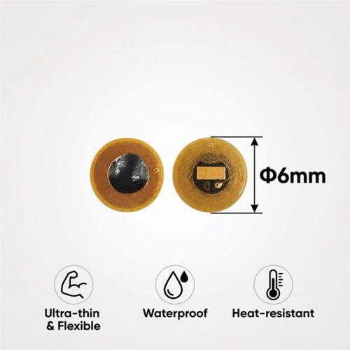 15Pcs NFC Tags Set 6mm Diameter Programmable RFID Stickers, Round Waterproof Flexible FPC NFC Labels for  Devices 1