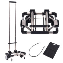 Compacte Opvouwbare Trolley - Ideaal voor Boodschappen Doen, Reizen en Bagagevervoer