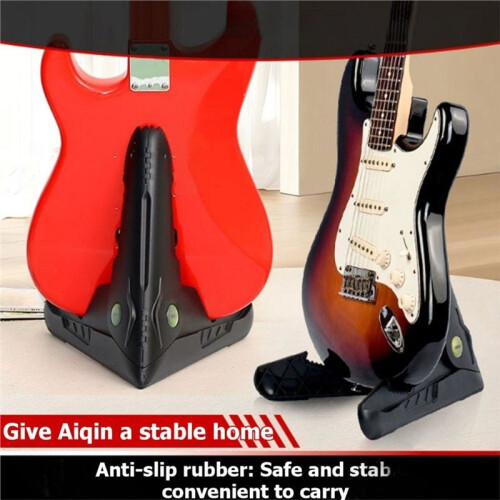 Universellt Gitarrstativ Bärbart Hopfällbart Stativhållare Elgitarrställ Hållare Montering Gitarrtillbehör 2