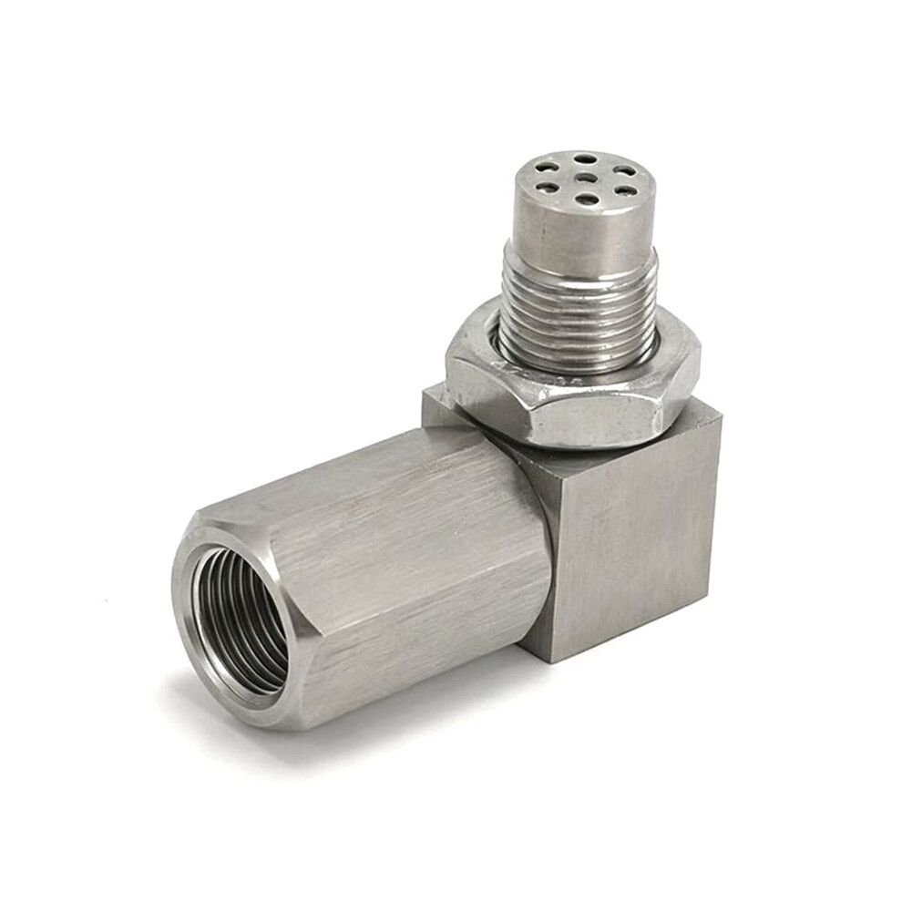 Exhaust Catalyst Rear Oxygen Sensor Spacer 90 Degree Catalyst Lambda O2 Adapter Cel Fix M18x1.5 6032051714517
