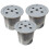 Reusable K Cups for  K-  Coffee Maker Reusable Stainless Steel Coffee Filter Cup (5-Hole ) 3PCS 1