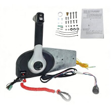 Boat Throttle Control 883710A02 Boat Control Box W/4 Pins Outboard Control Box with Emergency Lanyard for Mercury Engine