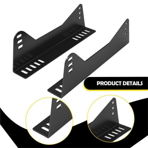 1 Pair Universal Racing  Side Mount Brackets High Performance Adjustable Easy to Install 2