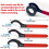 10pcs Coilover Spanner Wrench Set for Suspension System and Shock Adjustment, Non-Slip Hook C Design 6