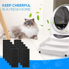 Confezione da 10 Filtri al Carbone per Litter Robot, 3 Filtri di Ricambio per Assorbire Gli Odori e Controllare L'Umidità Causata Dagli Animali