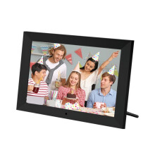 10-Zoll-Digitalfotorahmen mit HD-IPS-Vollbildbildschirm, 1280 X 800 Pixel, Uhr, Kalender, Videoplayer und EU-Stecker