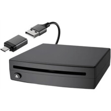 Lecteur CD pour Voiture, Lecteur CD Portable Externe avec Port USB, Branchez et Jouez, Compatible avec Ordinateur Portable, Ordinateur de Bureau, TV