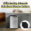 25 Pack Trash Can Odor Absorbing Filter Refills for EKO Garbage Cans and Compost Bin, Activated Charcoal Deodorizer 5