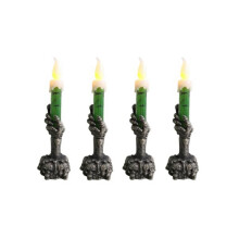 Halloween Decorative Lights Decoration Props Skeleton Hand Holding Candle Lights Led Electronic Pumpkin Lights D