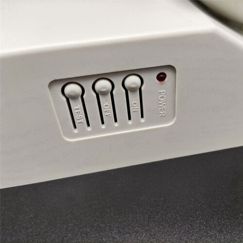 Commercial Emergency Light, White Emergency Light Fixture with 2 LED Square Heads Adjustable Exit Lighting 2