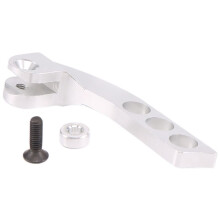 Metall 4 Loch Sender UmhäNge Band Balancer Einsteller für Futaba Radiolink Frsky X9D RC Fernbedienung, Silber Vertikal