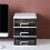 Four-Layer Drawer Type Storage Box, Transparent Black White, Ideal for Home 3 Drawer 4