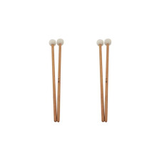 2 Pair Mallets Drumsticks Drum Sticks with Wood Handle for Percussion Instrument Accessories