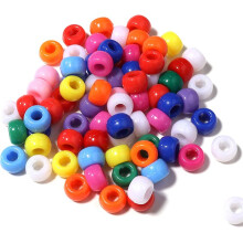 Kandi Beads Bulk for DIY Crafting Jewelry Making Kandi Bracelets 6x9mm About 1800Pcs,Dark Color