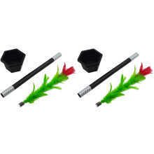 2X Magic Stick to Flower Easy Magic Trick Toys Prop Funny Toys for Adults Kids Magic Tricks Accessories