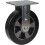 Parnells 200mm 8" castor black rubber fixed strong 900kg capacity, set of 2 2