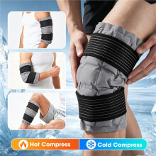 Knee Ice Pack Wrap for Injuries Self-Absorbing Water Knee Pads Ice Pack Physiotherapy Hot Compresses Heated Knee Pads