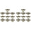 20Pcs Vintage Kitchen Cabinet Cupboard Dresser Door Drawer Ring Pull Handles Knobs (Antique Brass) 1