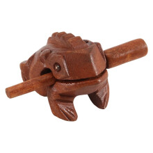Geschnitzte Crooking Holz Percussion Musical Sound Holz Frosch Ton Block Spielzeug