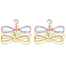 12Pcs 8-Forme en Plastique Antidérapant Cintre Vêtements de Gain de Place Séchage Rack Cintre Manteau Cintres