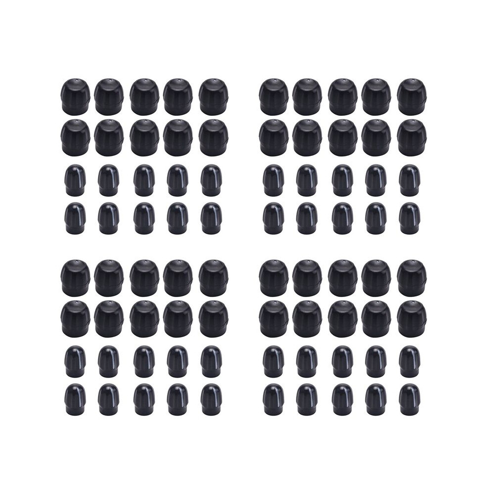 40Pairs Volume Knob + Channel Selector Knob For Two Way Radio Cp040 Ep350 Gp328 Ep450 Pro5150 Gp338 Ht750 Black 6033793882991