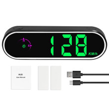 Car Headup Display GPS Digital Speedometer with Colorful LED Display Clock Function Overspeed Alarm for Car Truck SUV RV
