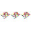 300Pcs 8mm Mixed Color Round Shape Resin Buttons Sewing Accessories 1