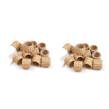 24Pcs Napkin Rings,Water Hyacinth Napkin Holder Rings - Rustic Napkin Rings for Birthday Party, Dinner Table Decoration