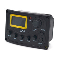 2X 4 Band EQ Equalizer KLT-3 Acoustic Guitar Bass EQ Preamp with Digital Tuner Guitar Pickup