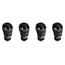 4X Schaltknauf Manueller Schalthebel Schaltknüppelkopf Griffstufe Universal 6-Gang für
