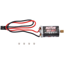 180 Brushed Motor with Stainless Steel Pinion for 1/18 RC Crawler TRX4M Upgrade,80T