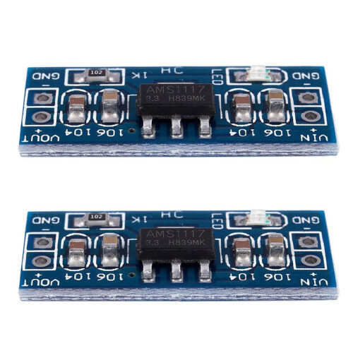 2X AMS1117-3.3  Step-Down Voltage Regulator Adapter Convertor 3.3V Out