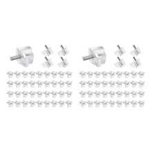 100 Pieces 3 mm Shelf Pins Clear Support Pegs Cabinet Shelf Pegs Clips Shelf Support Holder Pegs for Kitchen Furniture