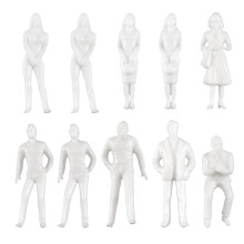 1:50 White Figures Architectural Model Human Scale HO Model Plastic Peoples,10 Pieces