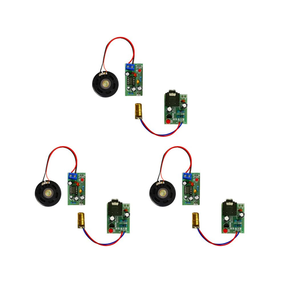 3X Diy Laser Wireless Audio Transmission Kit Electronic Production Diy Electronic Teaching Experiment Accessories 6032475628612
