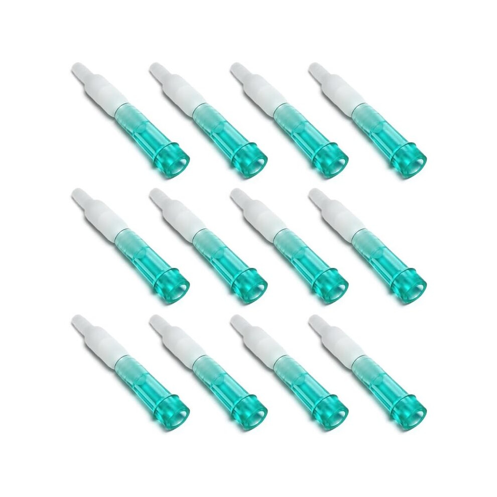 12PCS Oxygen Tubing Swivel Connectors 360 Free Rotation to Prevent Tangling Seamless Standard Size Male/Female Fittings