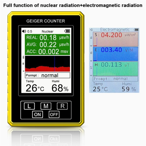 Handheld Digital Display Electromagnetic Radiation Nuclear Detector EMF Geiger Counter Accurate Tester 2