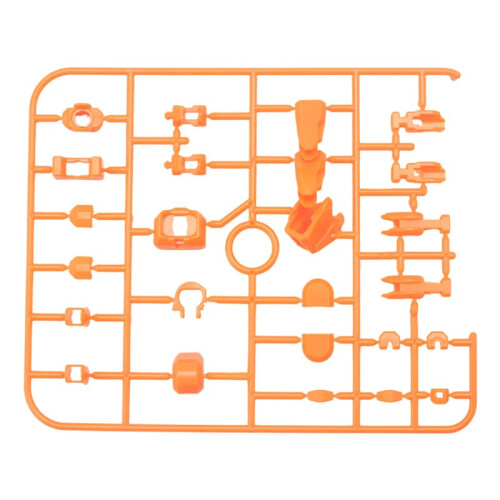 Robot Action Figure, 3D Printed with Full Articulation for Stop Motion Animation Orange 1