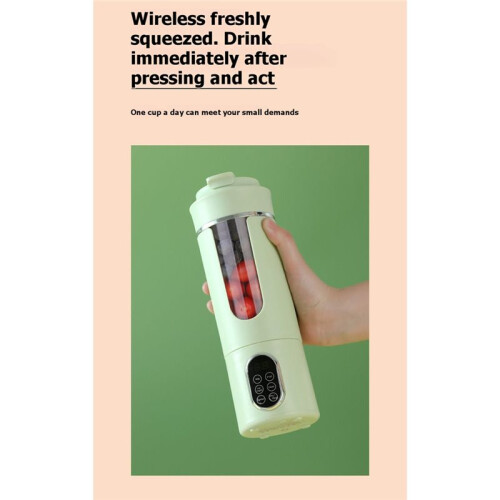 Portable Juicer Wireless USB Charging Crushed Ice Electric Juicing  Fresh Juice Blender 2