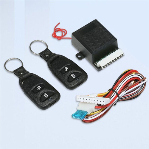 12V Car Door Lock with 2 Remote Control Auto Locking Keyless Entry Kit Universal Car Auto Remote  Lock Kit 2